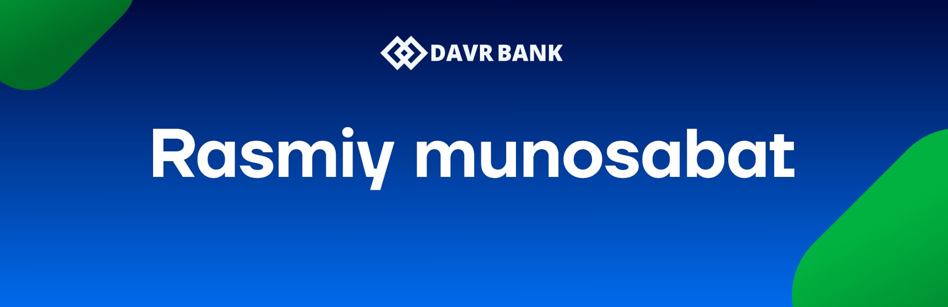 “DAVR BANK” XATB rasmiy bayonoti